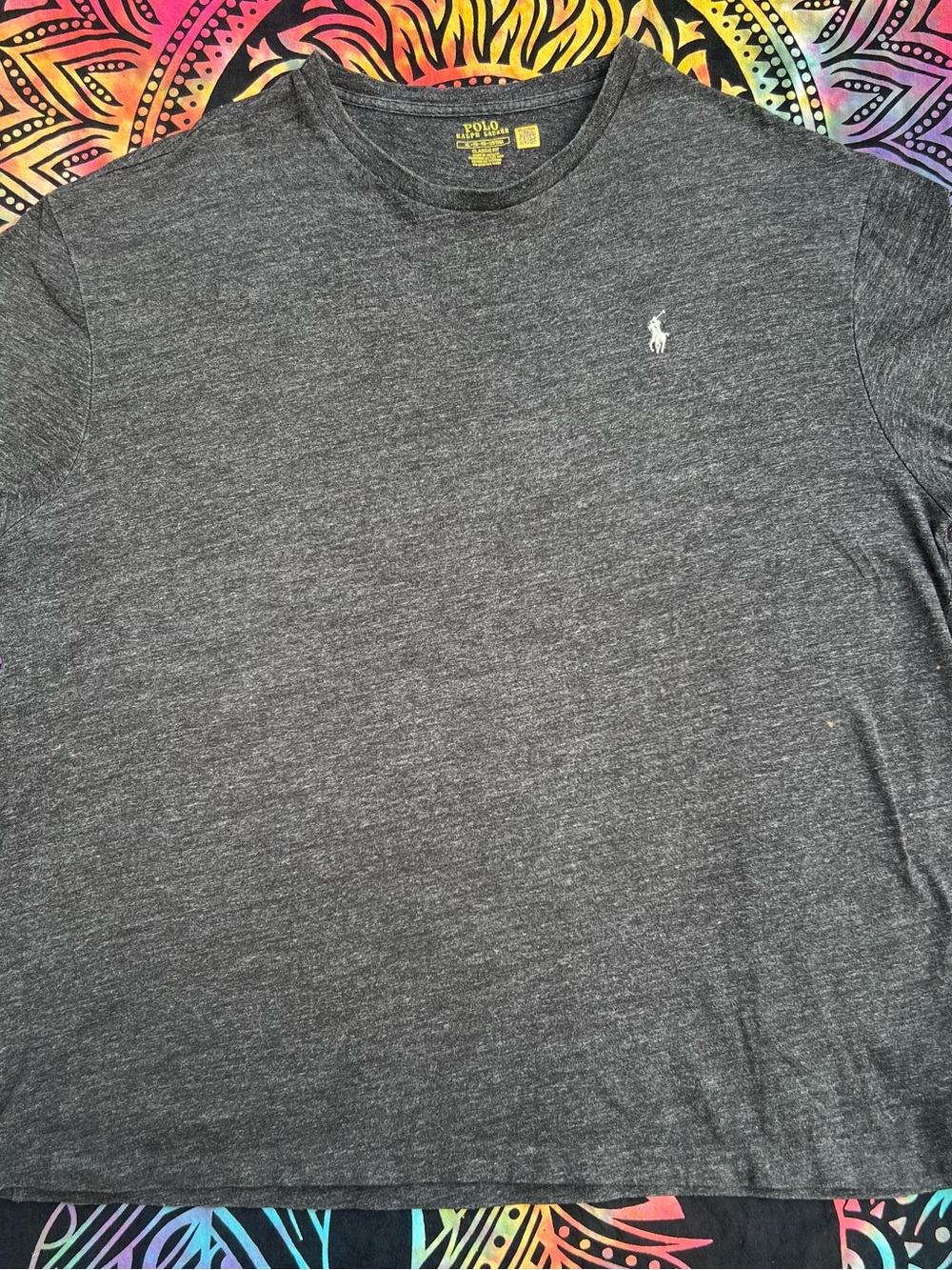 Polo by Ralph Lauren Charcoal Heather Crew Neck T-Shirt
